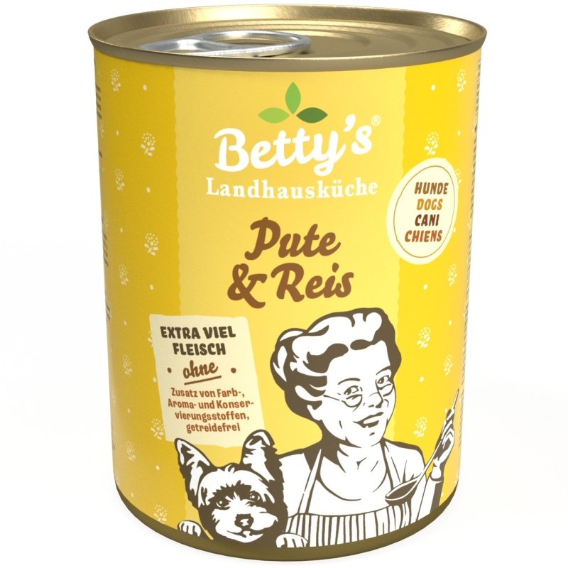 Betty`s Landhausküche Hundefutter Pute & Reis 1x 400g