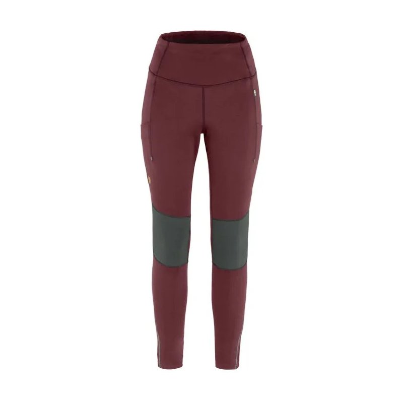 Fjällräven Damenhose Abisko Varm Trekking Tights Port-Iron Grau S