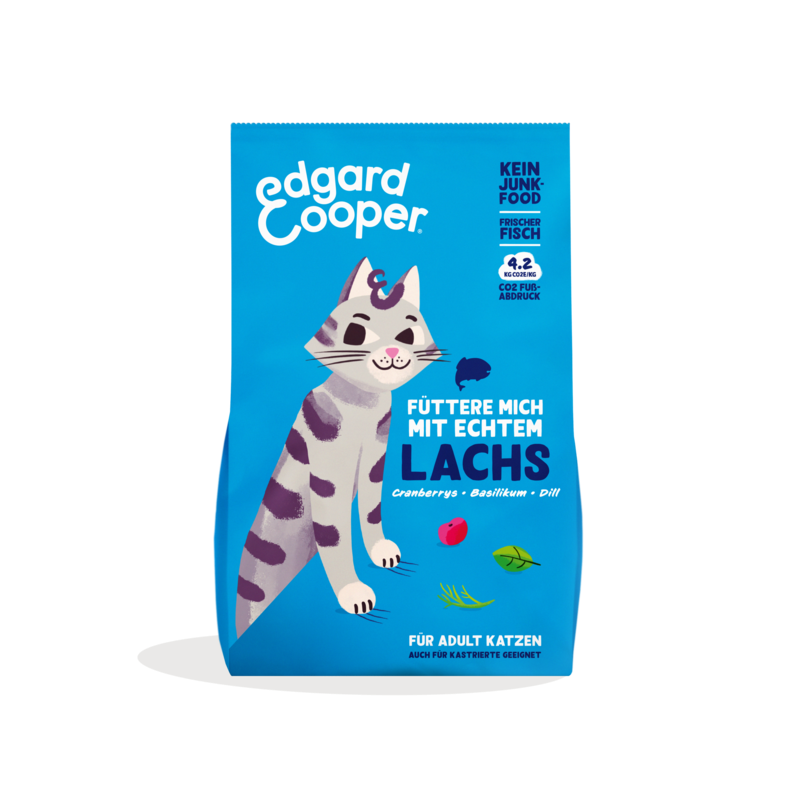 Edgard & Cooper Katzen Trockenfutter Adult frischer Atlantik-Lachs 2kg