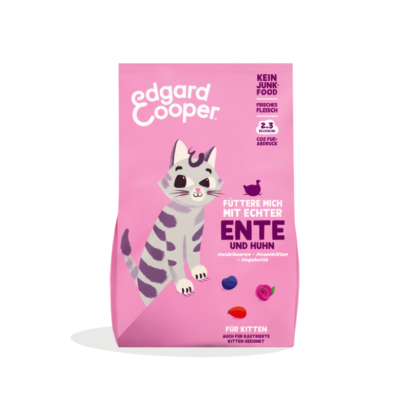 Edgard & Cooper Kitten Trockenfutter frische Freilaufente und frisches Freilaufhuhn 2kg