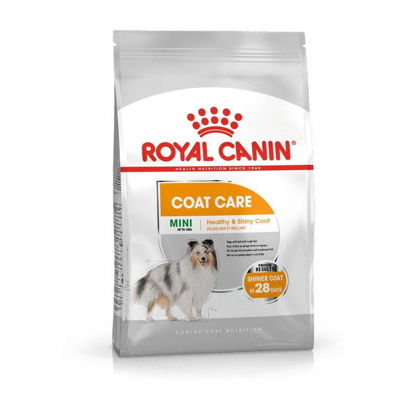 ROYAL CANIN COAT CARE MINI Trockenfutter für kleine Hunde für glänzendes Fell 3 Kg