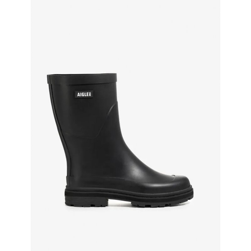 Aigle Damen Regenstiefelette Mid Rain Schwarz 40