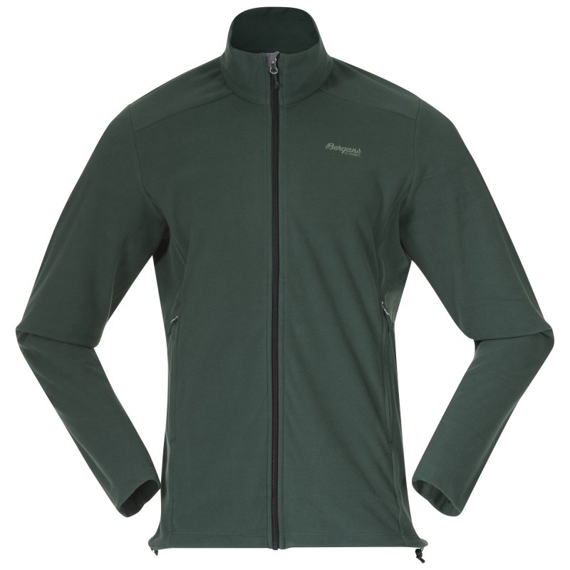 Bergans Herrenjacke Finnsnes Fleece Grün Mud S