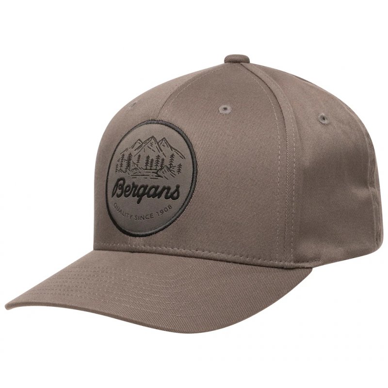 Bergans Cap Nordmarka Epoch Flexfit Solid Grau S/M