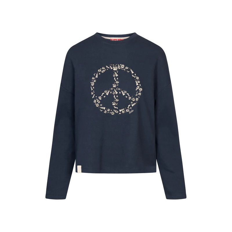 Derbe Damen Sweatshirt Peace Navy S