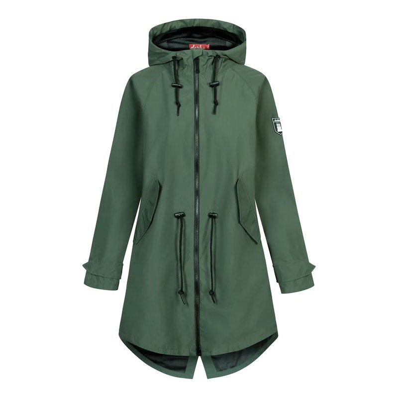 Derbe Damen Regenparka Ripby Kombu Grün/Schwarz 40