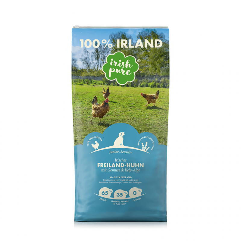 Irish Pure Hundetrockenfutter Irisches Freiland-Huhn Junior 4 Kg