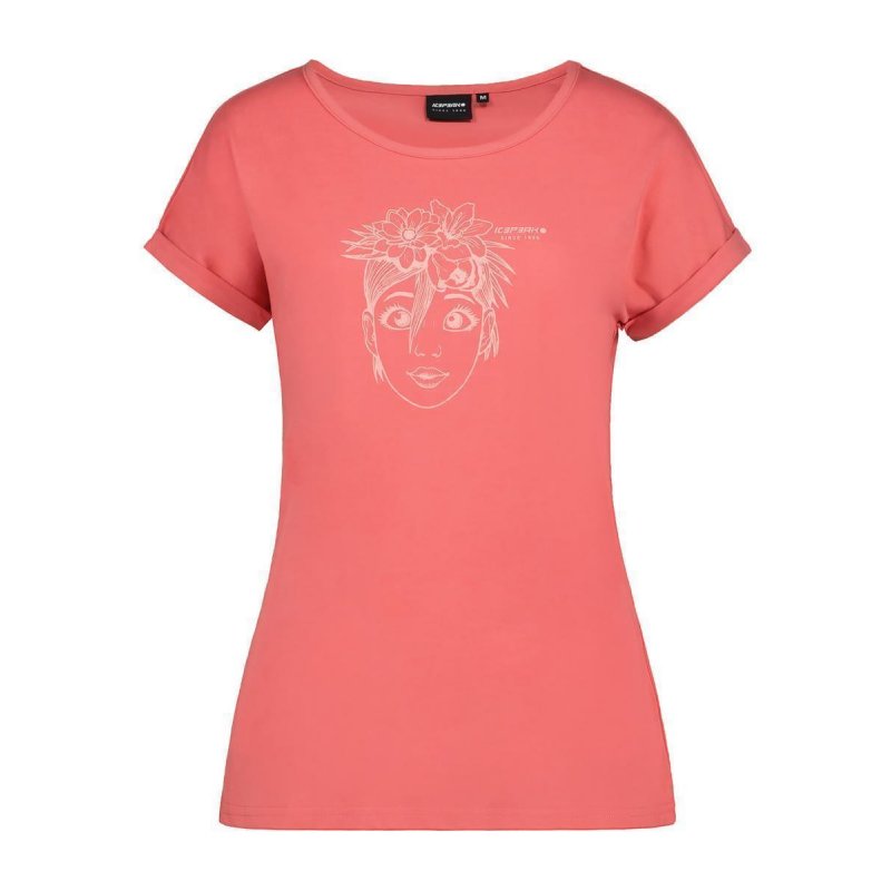 Icepeak Damen T-Shirt Anvis Coral Rot S