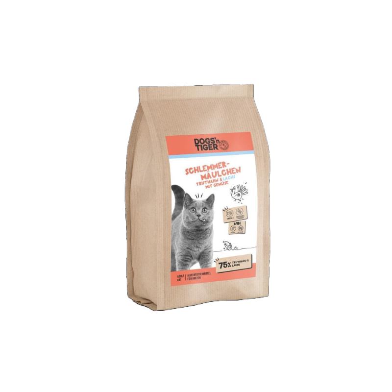 Dogs’n Tiger Katzen Trockenfutter Schlemmermäulchen 1,5Kg