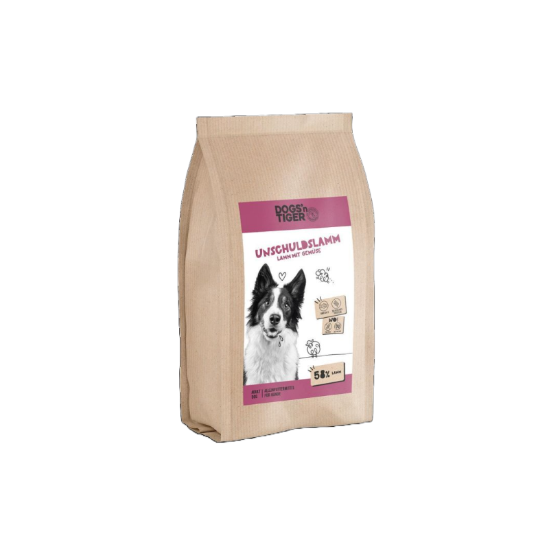 Dogs’n Tiger Hunde Trockenfutter Adult Unschuldslamm 12Kg