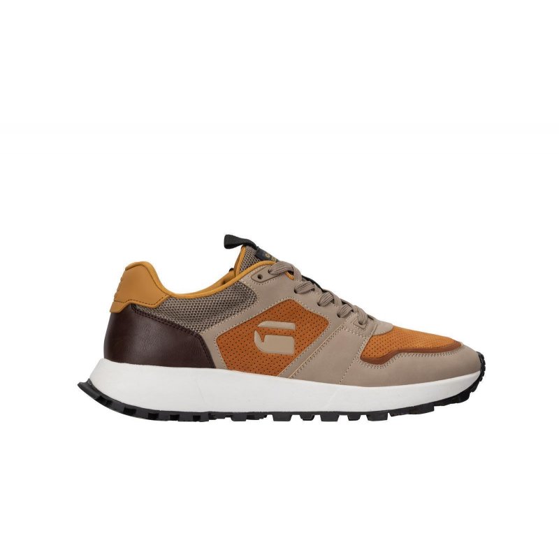 G-Star Raw Herren Sneaker Theq Run Taupe/Orange 46