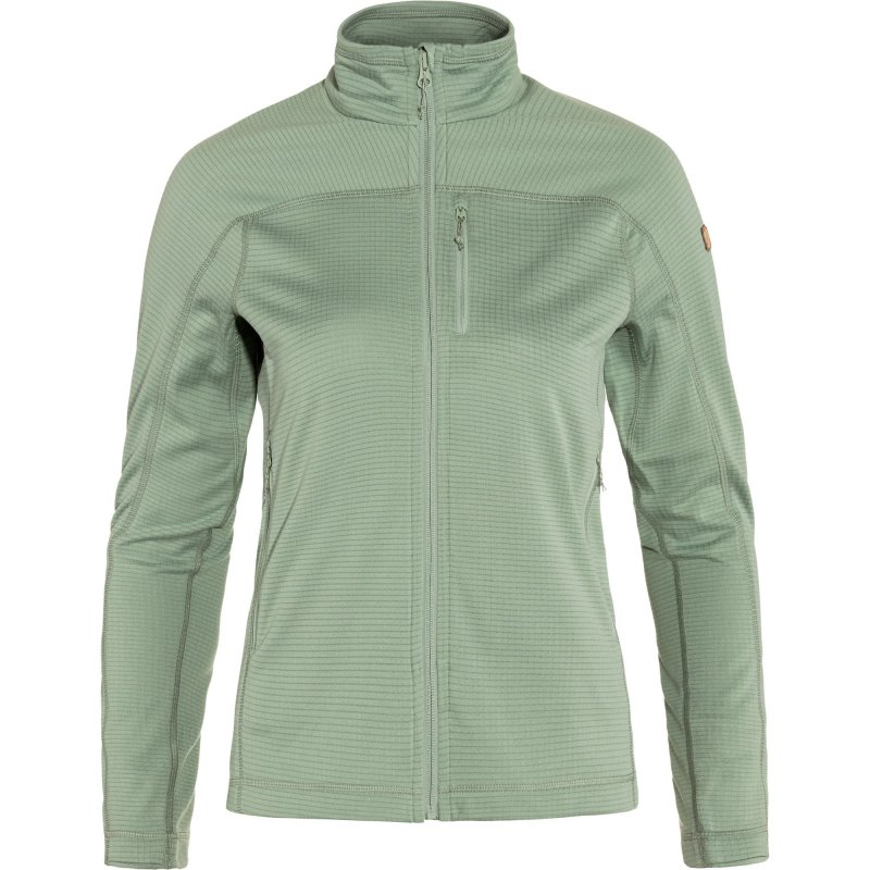 Fjällräven Damenjacke Abisko Lite Fleece Misty Grün XS