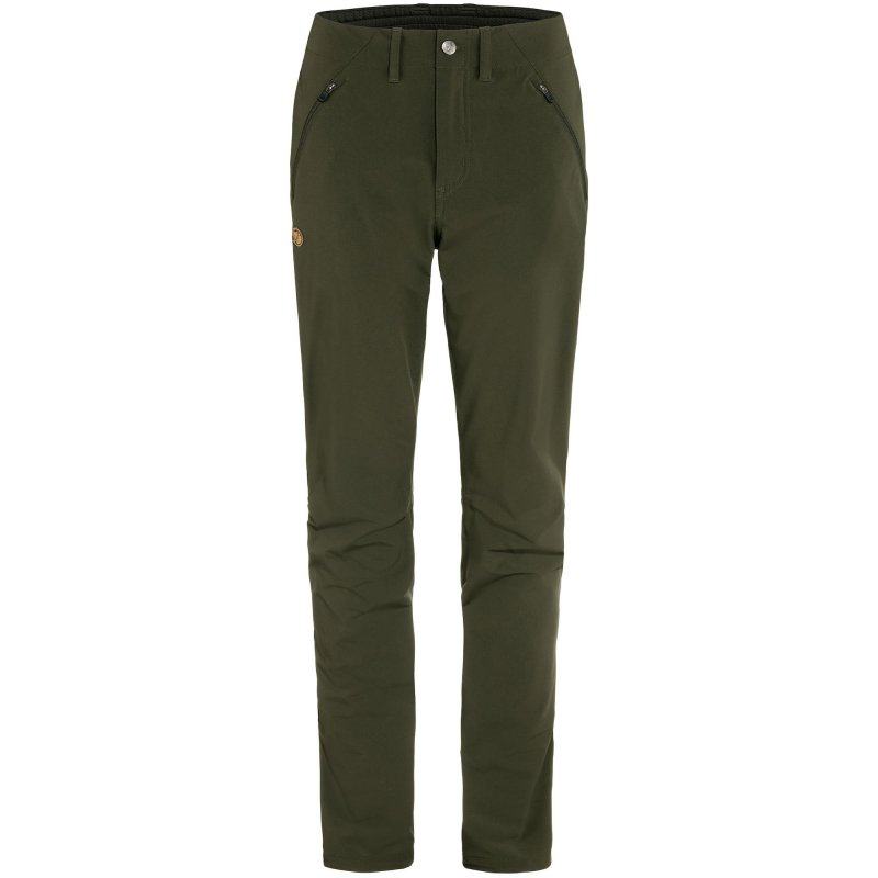 Fjällräven Damenhose Abisko Trail Stretch Trousers Deep Forest 36