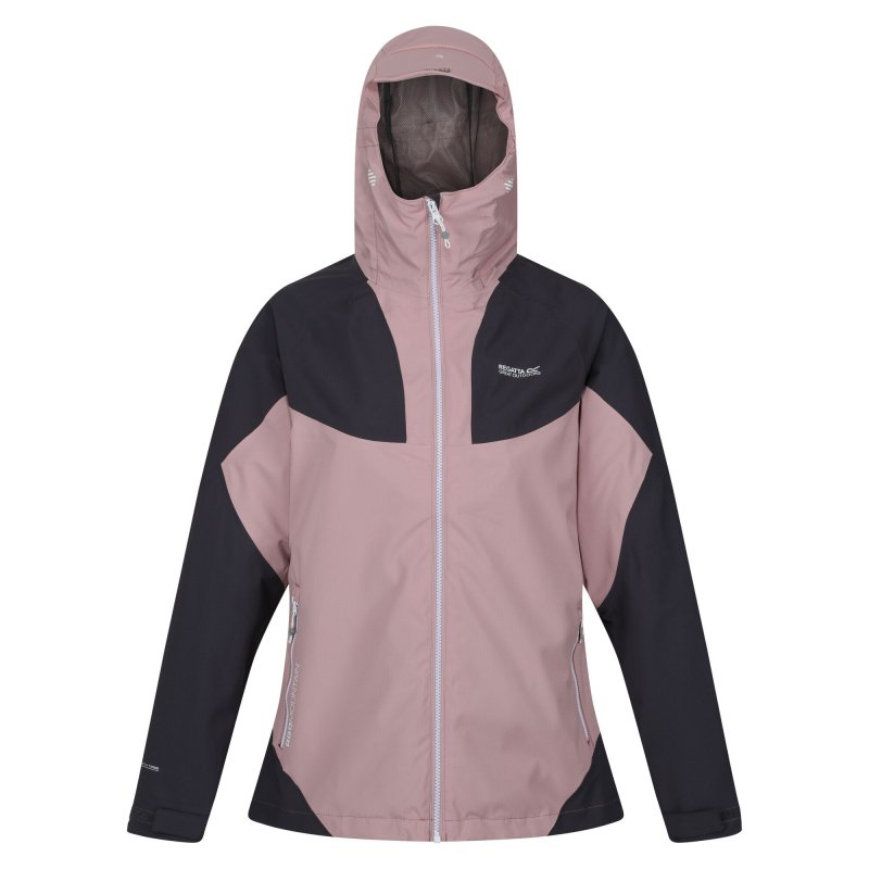 Regatta Damen Regenjacke Raddick Rosa/Dunkelgrau 34