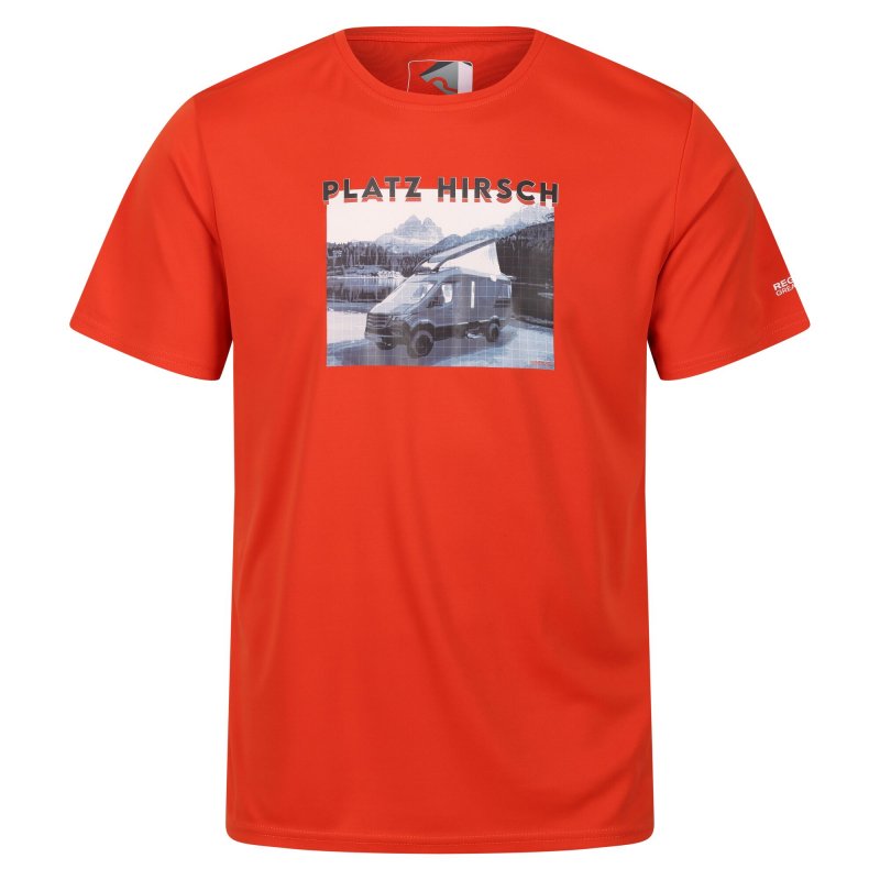 Regatta Herren T-Shirt Fingal Slogan III Orange S