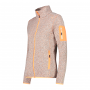 CMP Damen Fleecejacke Knit-Tech Meliert Orange