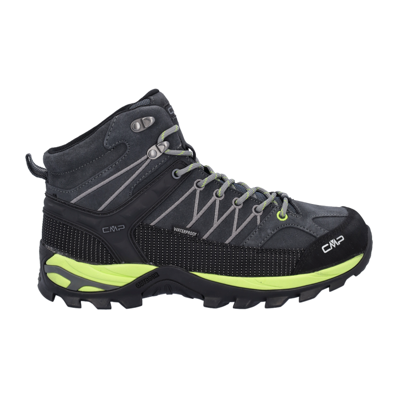 CMP Herren Trekkingschuh Rigel Mid Waterproof Dunkelgrau/Grün 47