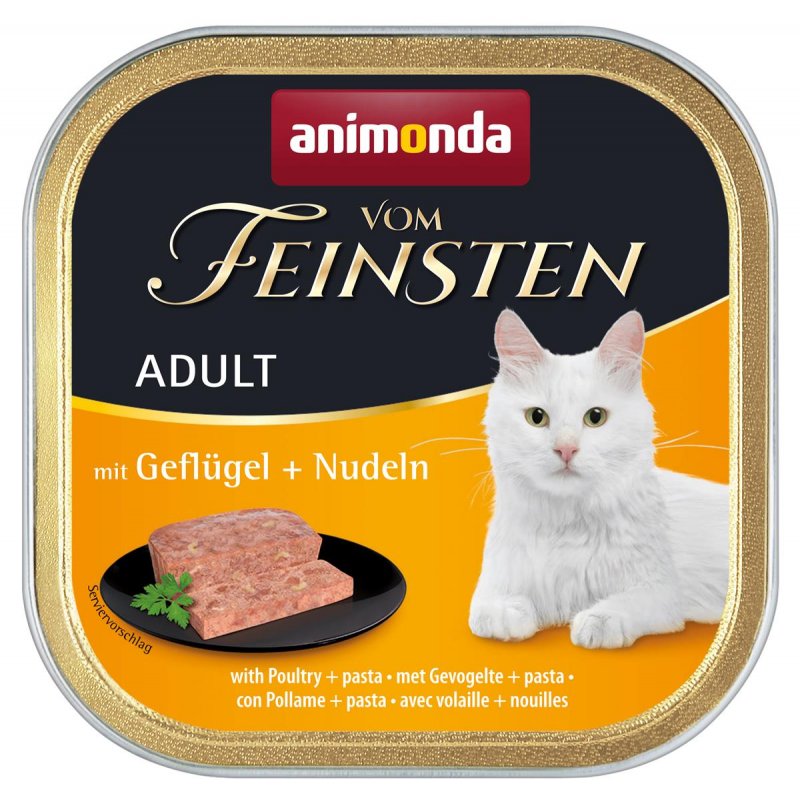 Animonda Katzen Nassfutter Vom Feinsten Adult mit Geflügel + Nudeln 100 g