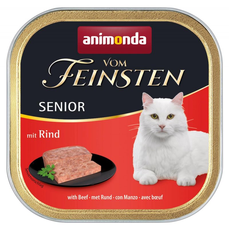 Animonda Katzen Nassfutter Vom Feinsten Senior mit Rind 100 g