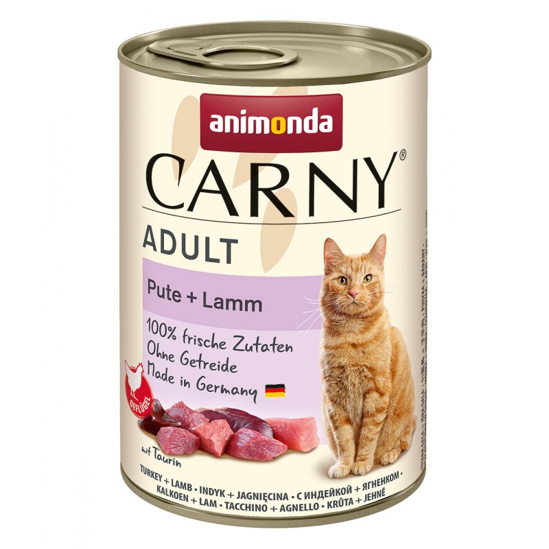 Animonda Katzen Nassfutter Carny Adult Pute + Lamm 400 g