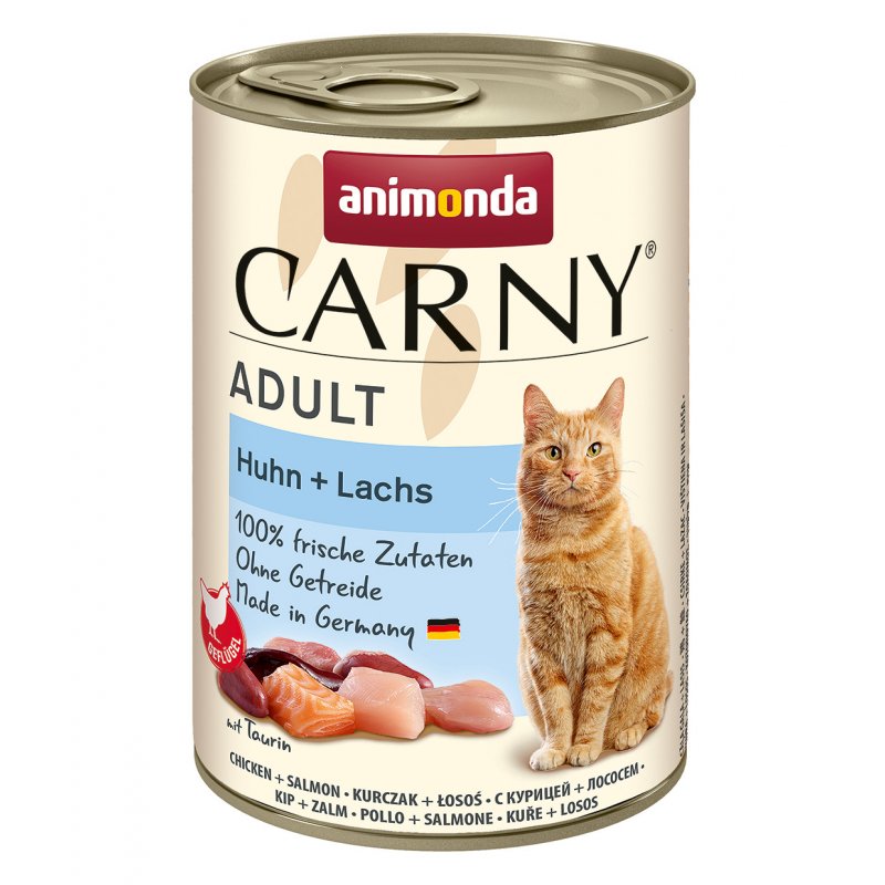 Animonda Katzen Nassfutter Carny Adult Huhn + Lachs 400 g