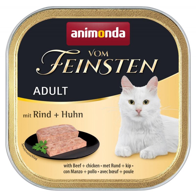 Animonda Katzen Nassfutter Vom Feinsten Adult mit Rind + Huhn 100 g