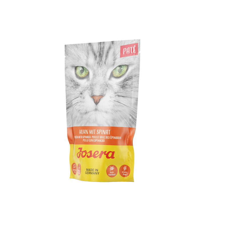 Josera Katzen Nassfutter Paté Huhn mit Spinat 85g