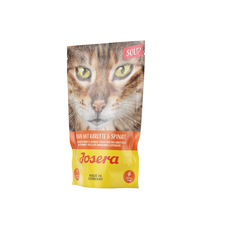 Josera Katzen Suppe Huhn mit Karotten & Spinat 85g