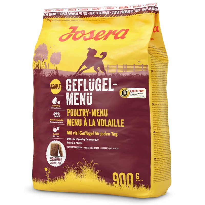 Josera Hunde Trockenfutter Geflügel-Menü 900g