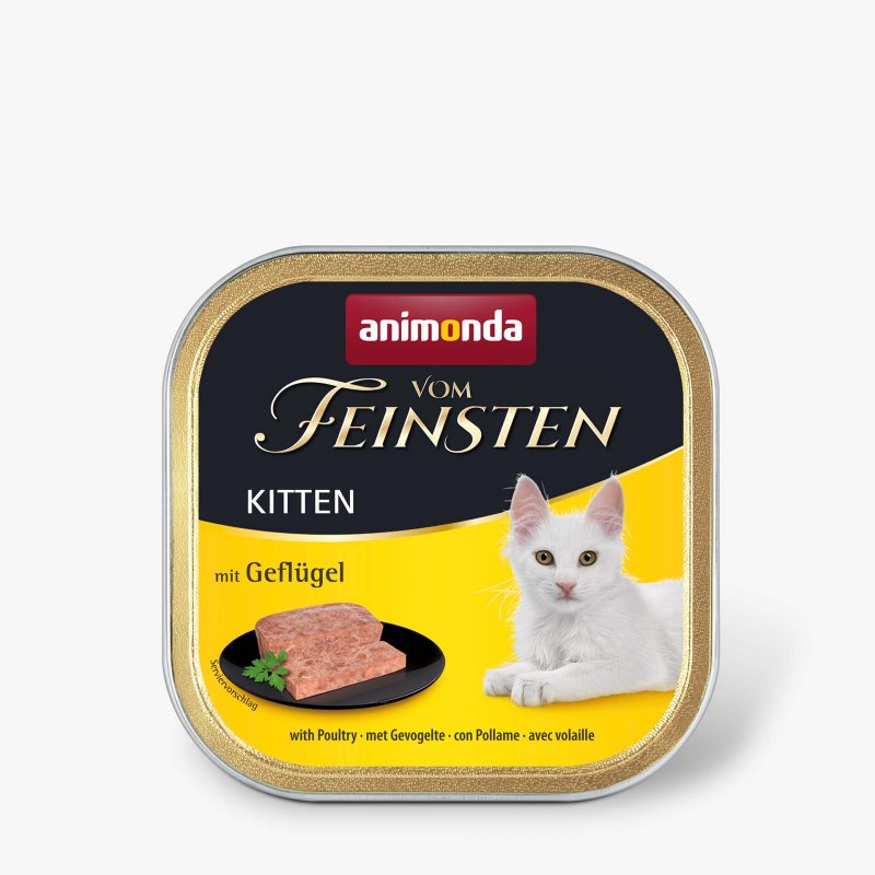 Animonda Katzen Nassfutter Vom Feinsten Kitten mit Geflügel 100g