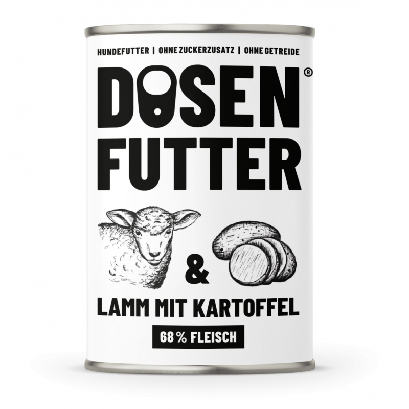 Schnauze&Co Hunde Nassfutter Lamm mit Kartoffel 400g