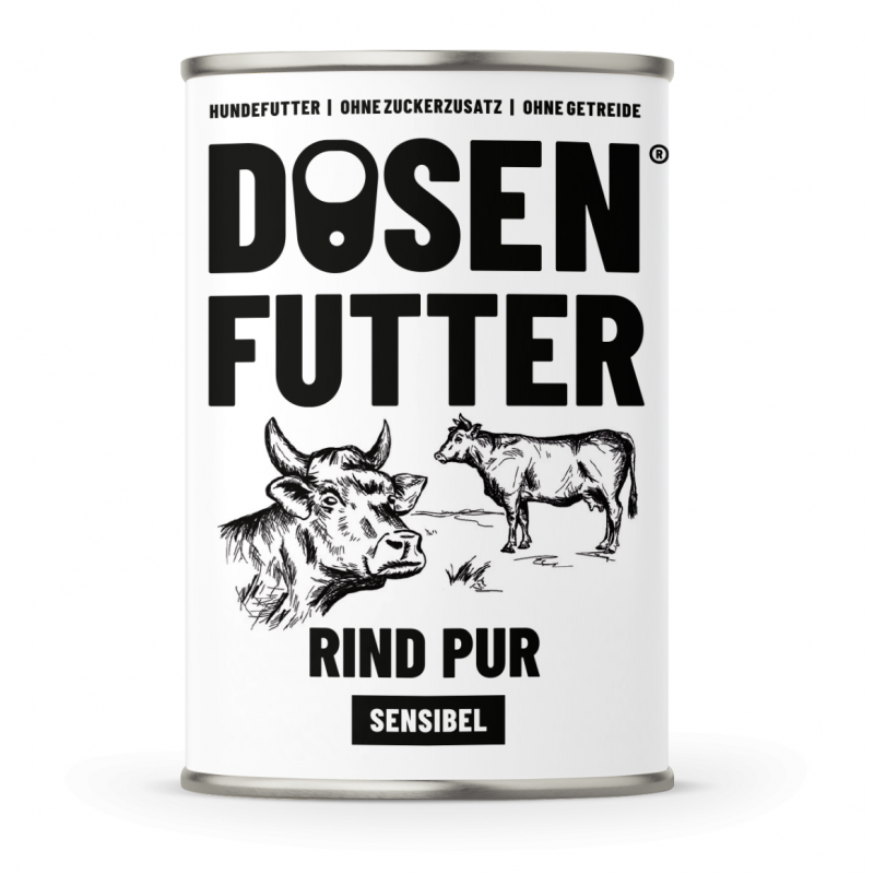 Schnauze&Co Hunde Nassfutter Rind Pur Sensibel 400g