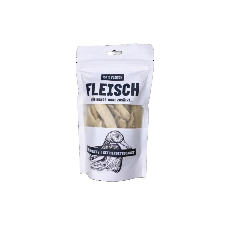 Schnauze&Co Hunde Snack Fleisch-Entenbrustfilet, Gefriergetrocknet 50g