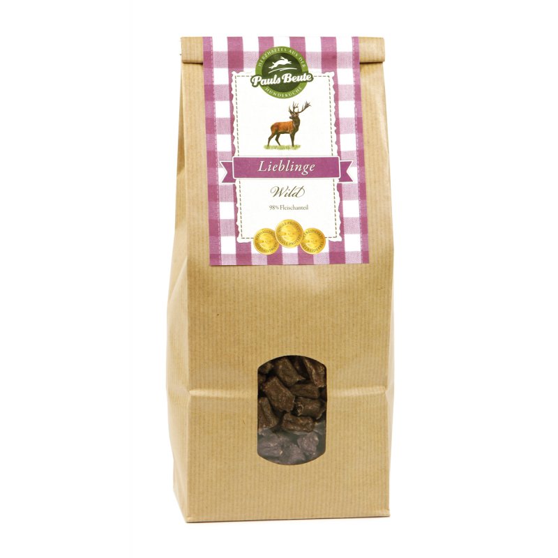 Pauls Beute Hundesnack Lieblinge Wild 500g