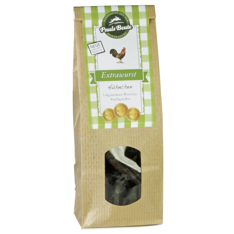 Pauls Beute Hundesnack Extrawurst Huhn 500g