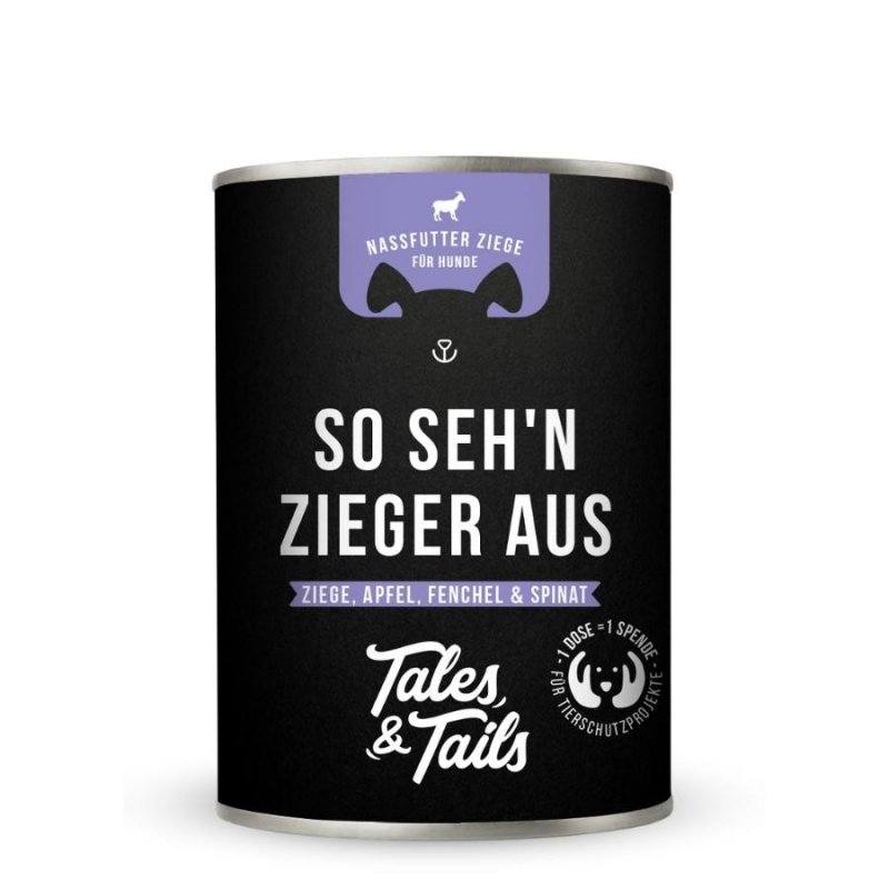 Tales & Tails Hundenassfutter So sehn' Zieger aus 400g