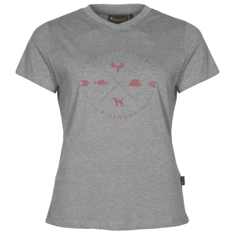 Pinewood Damen T-Shirt Finnveden Trail Grau S