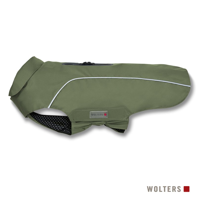 Wolters Hunde Regenjacke Easy Rain Dackel Moosgrün 46