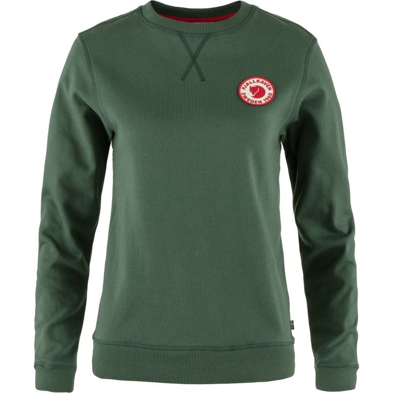 Fjällräven Damen Pullover 1960 Logo Badge Sweater W Grün XS