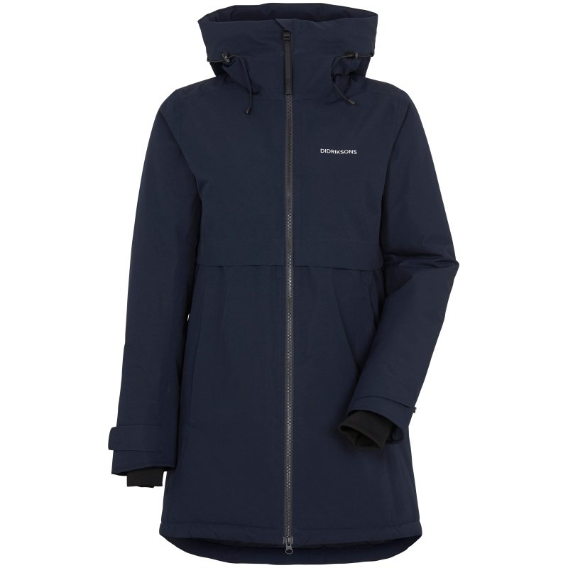 Didriksons Damen Parka Helle Dunkel Blau 34