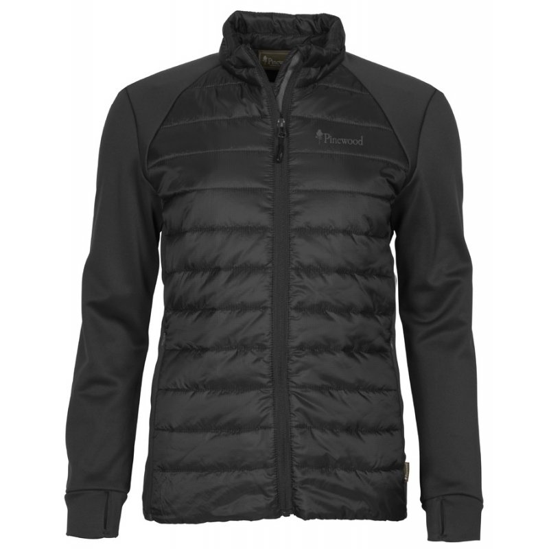 Pinewood Damenjacke Finnveden Hybrid Power Fleece Schwarz M