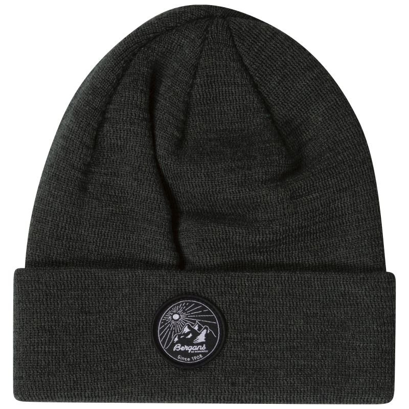 Bergans Beanie Fine Knit V2 Dunkelgrün One Size