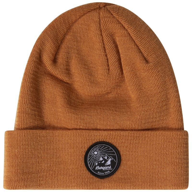 Bergans Beanie Fine Knit V2 Gelborange One Size