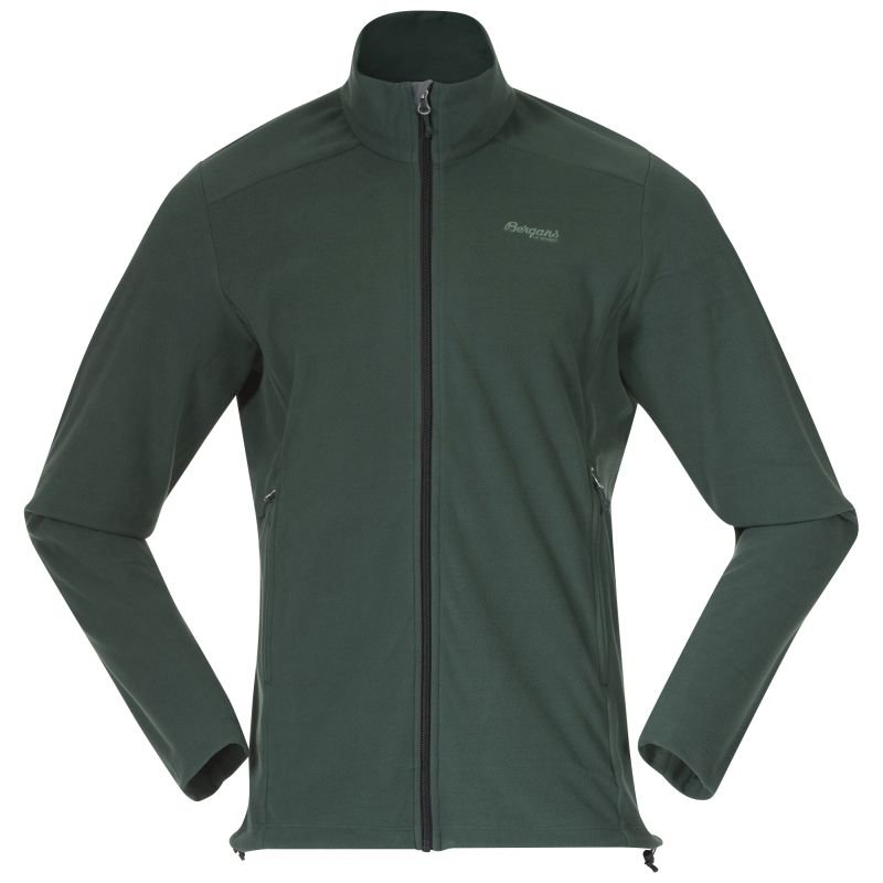 Bergans Herren Jacke Finnsnes Fleece Dunkelgrün S