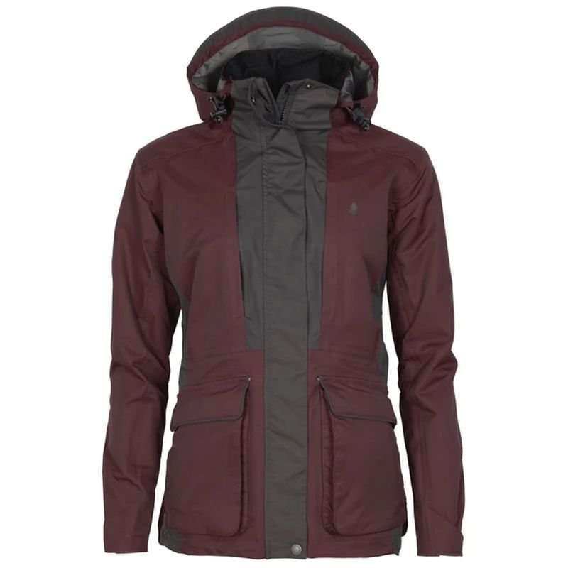 Pinewood Damen Jacke Dog Sports 2.0 Earth Plum/Anthrazit S