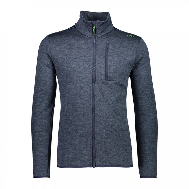 CMP Herren-Knit-Tech-Fleece Mélange Graublau 56