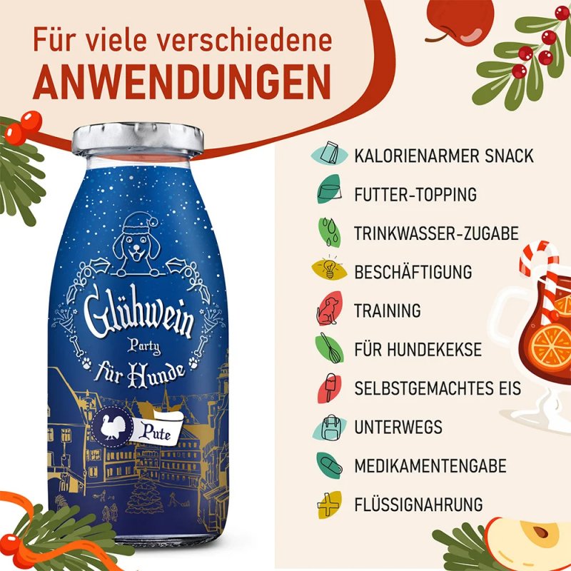 SmoothieDog Hundesmoothie Winter-Edition Glühwein Pute 250ml