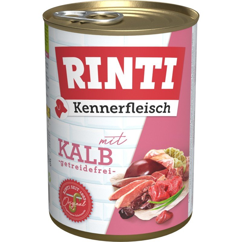 Rinti Hunde Nassfutter Kennerfleisch 400g Kalb