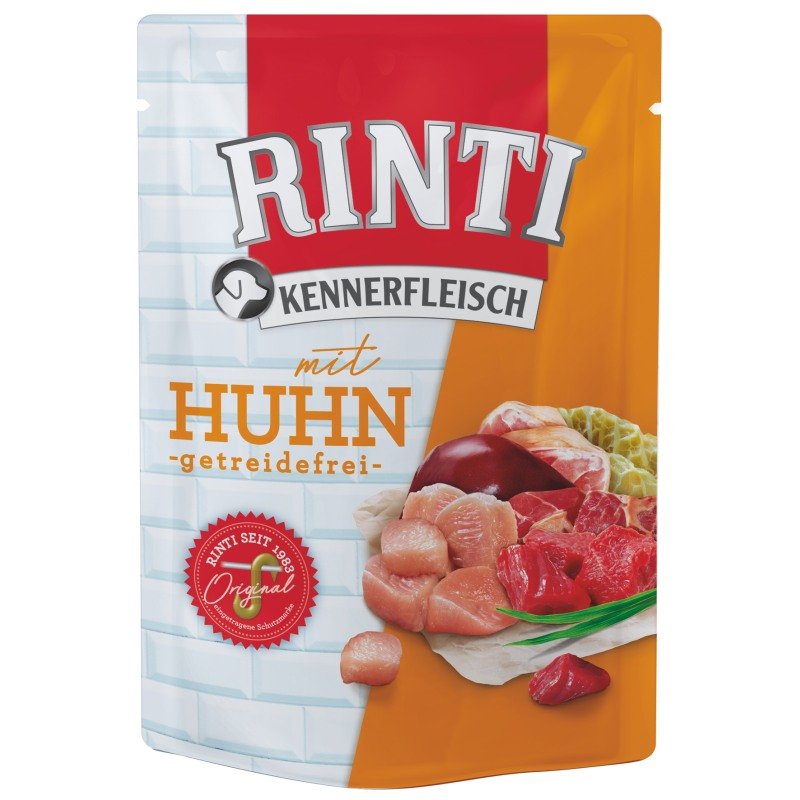 Rinti Hunde Nassfutter Kennerfleisch 400g Huhn Frischebeutel