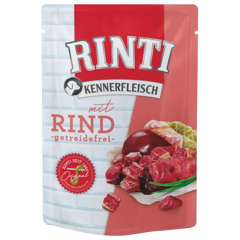 Rinti Hunde Nassfutter Kennerfleisch 400g Rind Frischebeutel